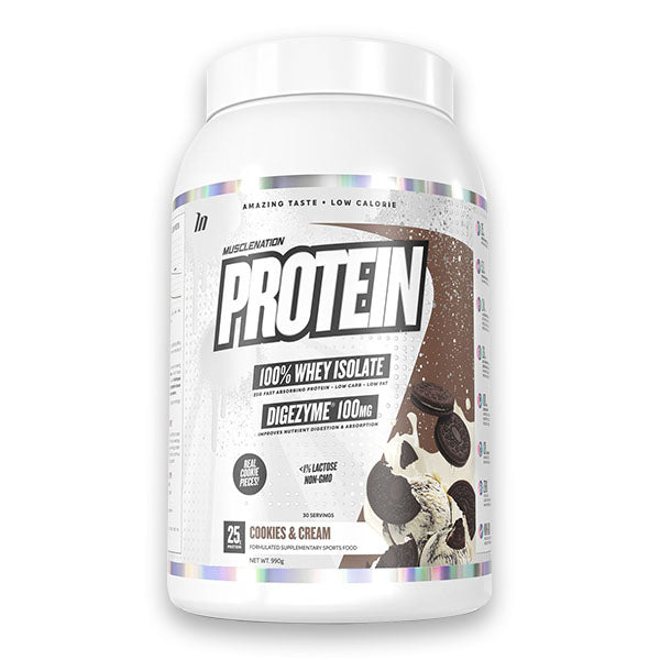 Protein 100% Whey Isolate - Cookies & Cream - Muscle Nation | MAK Fitness