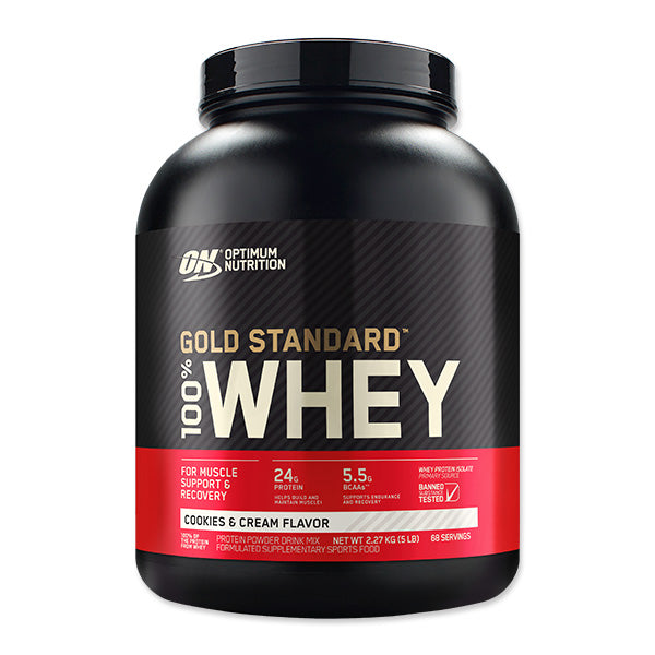 Gold Standard 100% Whey - 2.27kg - Cookies & Cream - Optimum Nutrition | MAK Fitness