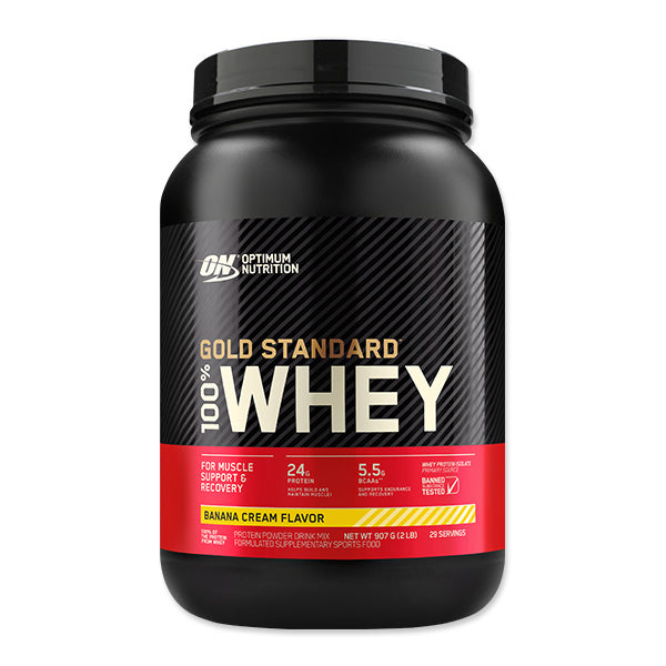 Gold Standard 100% Whey - 907g - Banana Cream - Optimum Nutrition | MAK Fitness