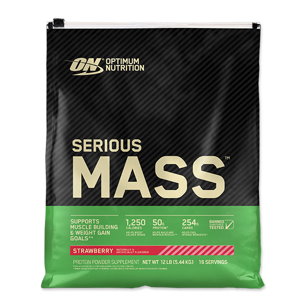 Serious Mass - 5.45kg - Strawberry - Optimum Nutrition | MAK Fitness