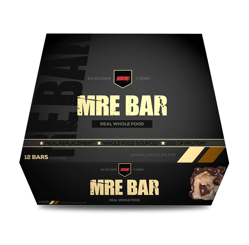 MRE Bar (Box of 12) - Oatmeal Chocolate Chip - RedCon1 | MAK Fitness