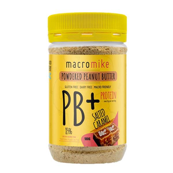 PB+ Powdered Peanut Butter (180g) - Salted Caramel - Macro Mike | MAK Fitness