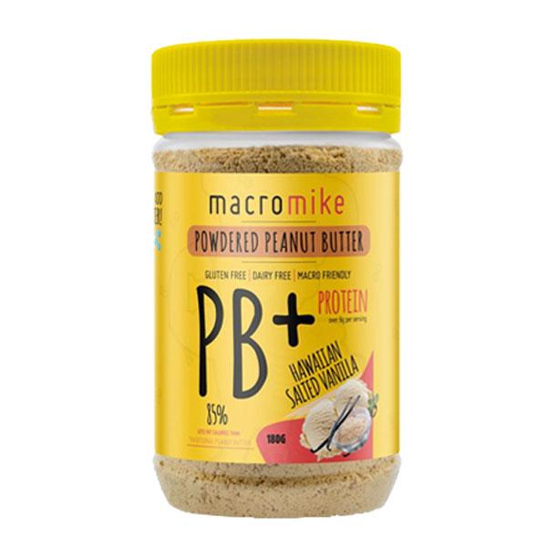 PB+ Powdered Peanut Butter (180g) - Hawaiin Salted Vanilla - Macro Mike | MAK Fitness