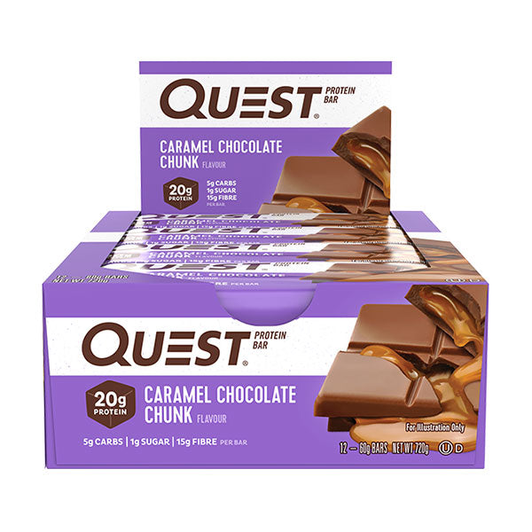 Quest Bar (Box of 12) - Caramel Chocolate Chunk - Quest Nutrition | MAK Fitness