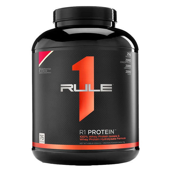 R1 Protein WPI - Strawberries & Creme - Rule One | MAK Fitnesss