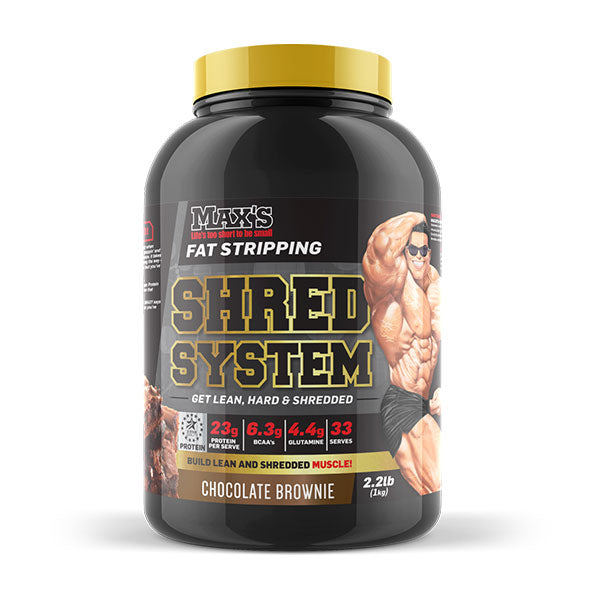 Shred System - 1kg - Chocolate Brownie - MAX's | MAK Fitness