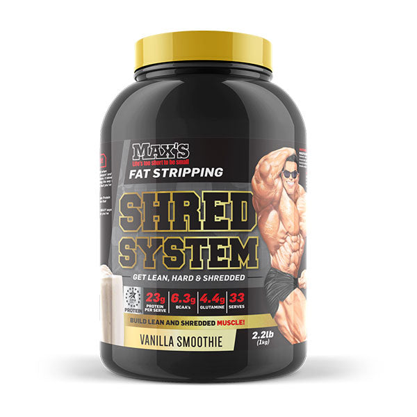Shred System - 1kg - Vanilla Smoothie - MAX's | MAK Fitness