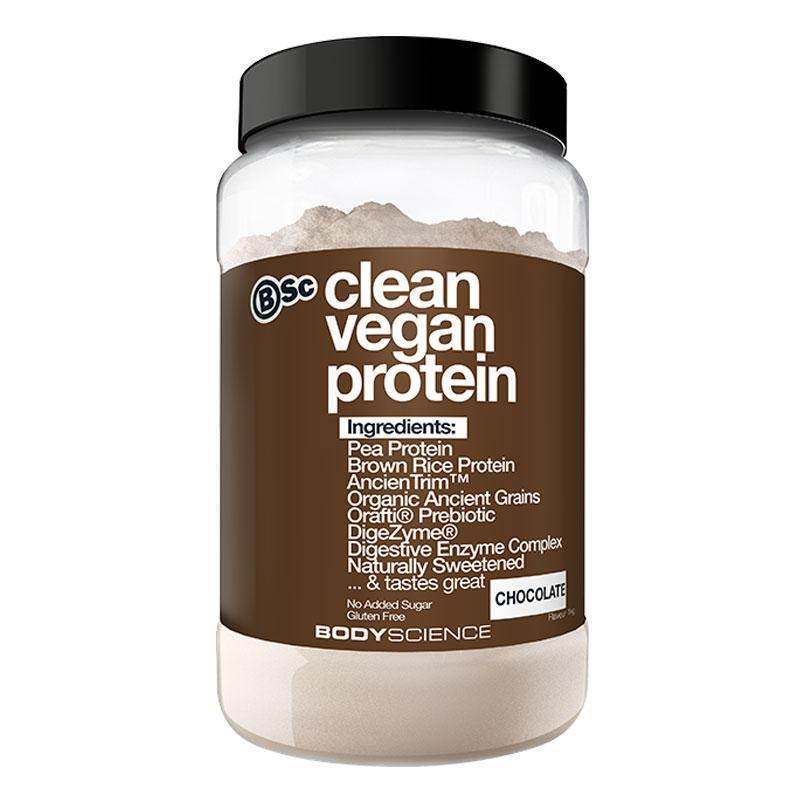 Clean Vegan Protein - Chocolate - Body Science | MAK Fitness