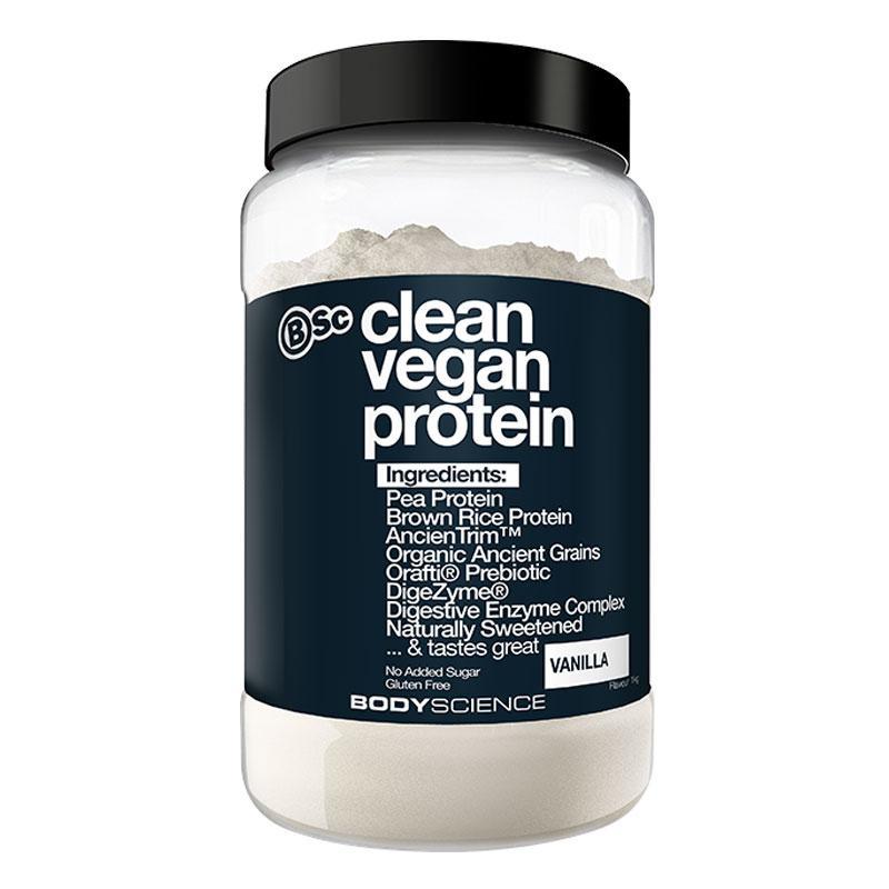Clean Vegan Protein - Vanilla - Body Science | MAK Fitness
