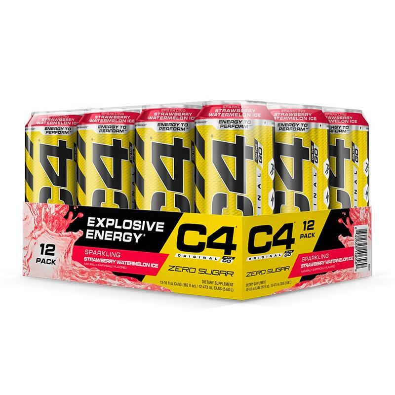 C4 Original Carbonated (12 Pack) - Strawberry Watermelon Ice - Cellucor | MAK Fitness
