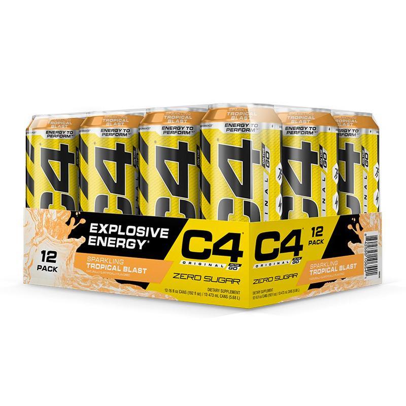 C4 Original Carbonated (12 Pack) - Tropical Blast - Cellucor | MAK Fitness