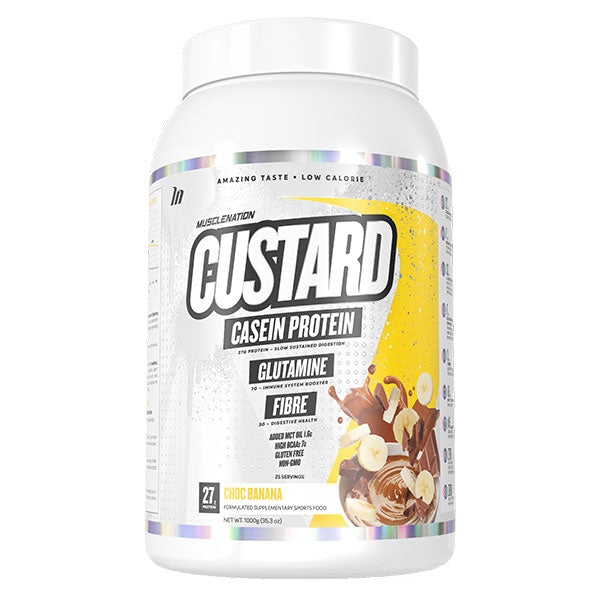 Custard Casein Protein - Choc Banana - Muscle Nation | MAK Fitness