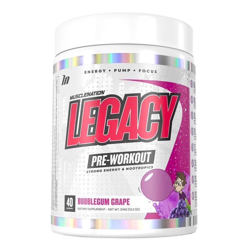 Legacy Pre-Workout - Bubblegum Grape - Muscle Nation | MAK Fitness