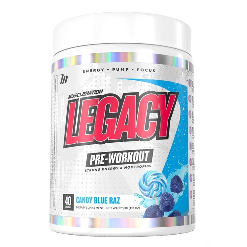 Legacy Pre-Workout - Candy Blue Raz - Muscle Nation | MAK Fitness