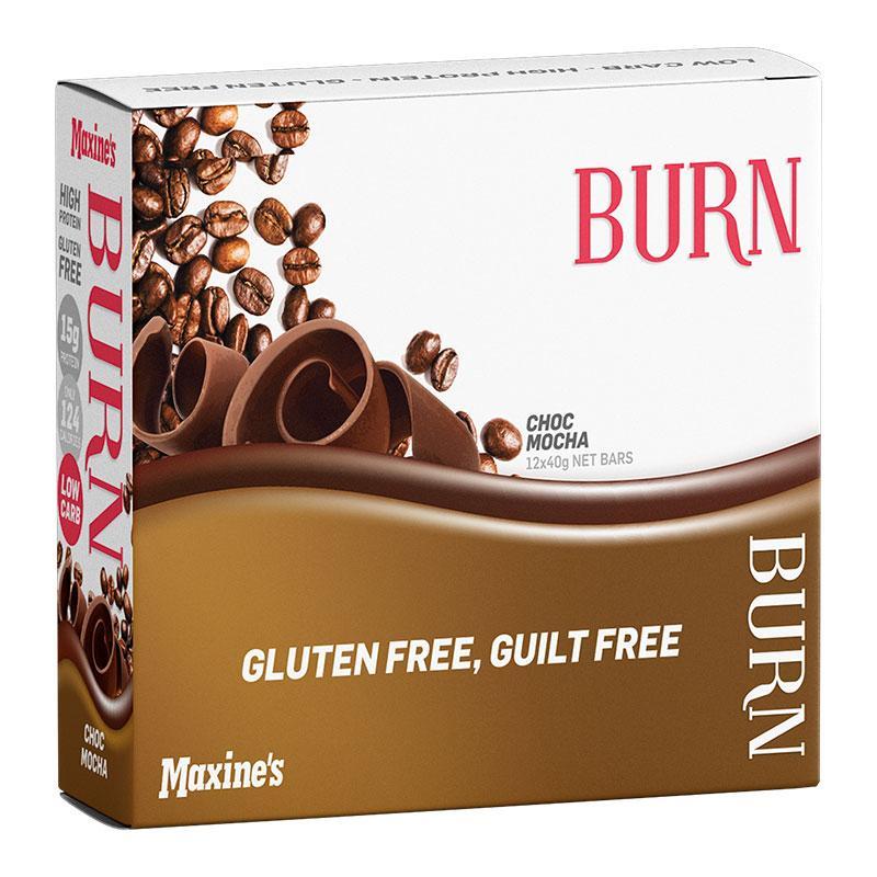 Burn Bar (Box of 12) - Choc Mocha - Maxine's | MAK Fitness