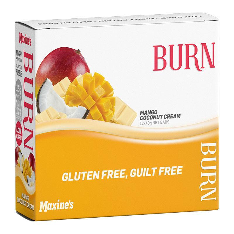 Burn Bar (Box of 12) - Mango Coconut Cream - Maxine's | MAK Fitness