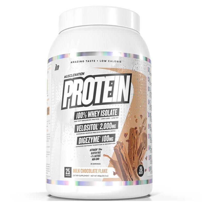 Protein 100% Whey Isolate - Milk Chocolate Flake - Muscle Nation | MAK Fitness
