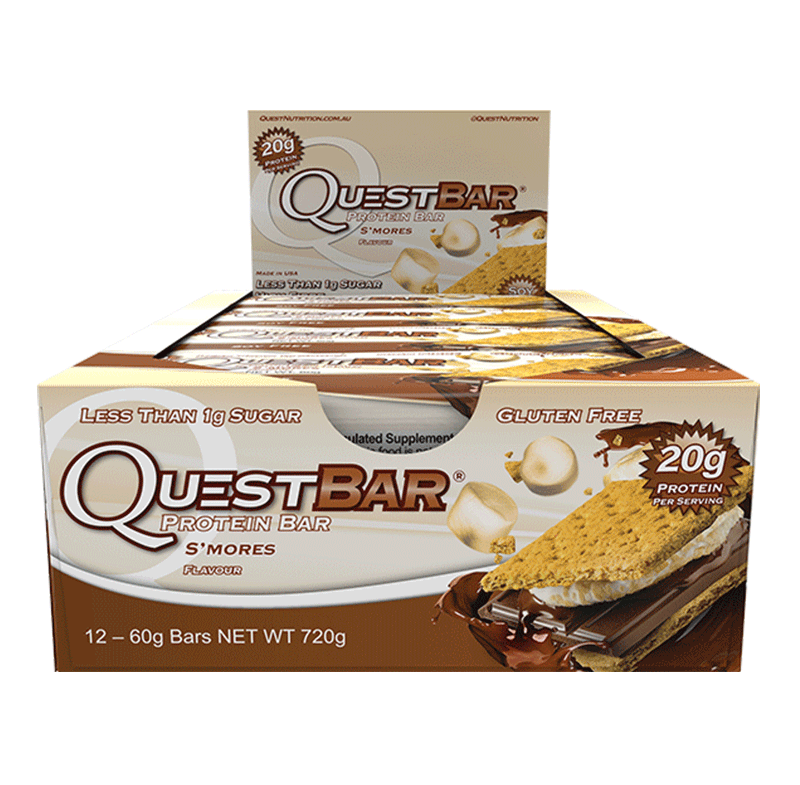 Quest Protein Bars (Box of 12) - S'mores - Quest Nutrition | MAK Fitness