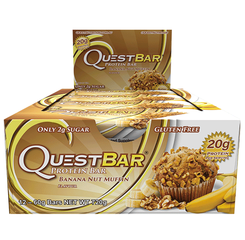Quest Protein Bars (Box of 12) - Banana Nut Muffin - Quest Nutrition | MAK Fitness
