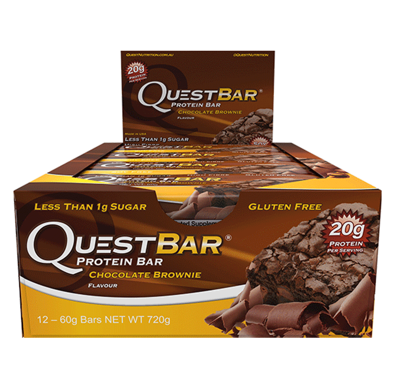 Quest Protein Bars (Box of 12) - Chocolate Brownie - Quest Nutrition | MAK Fitness