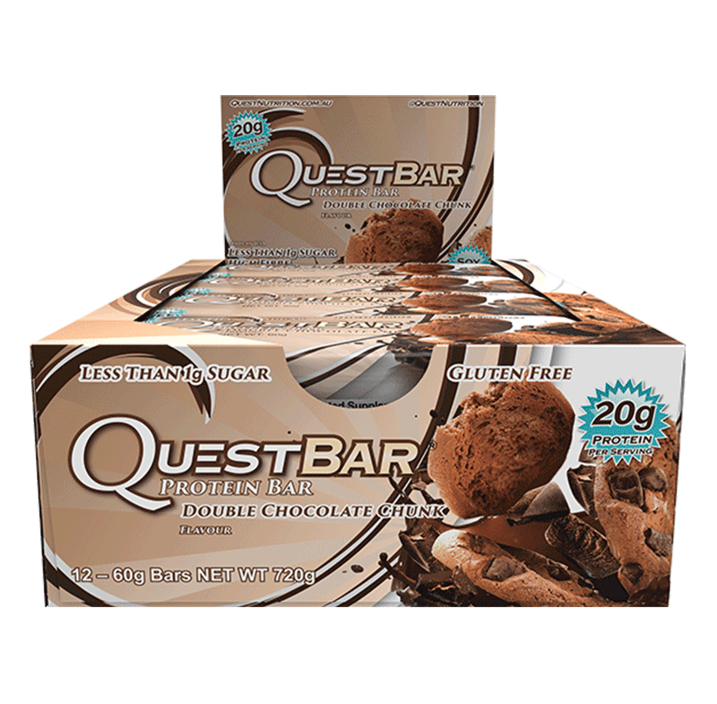 Quest Protein Bars (Box of 12) - Double Chocolate Chunk - Quest Nutrition | MAK Fitness