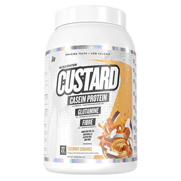Custard Casein Protein - Coconut Caramel - Muscle Nation | MAK Fitness